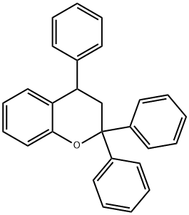2H-1-Benzopyran, 3,4-dihydro-2,2,4-triphenyl- Structure