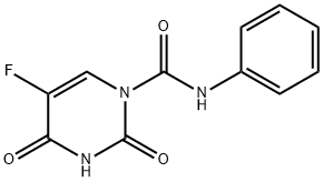 5-フルオロ-1,2,3,4-テトラヒドロ-2,4-ジオキソ-N-フェニルピリミジン-1-カルボアミド 化学構造式