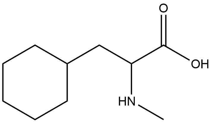 Cyclohexanepropanoic acid, α-(methylamino)- Structure