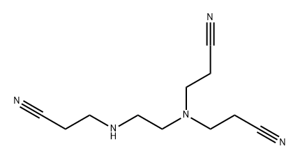 Propanenitrile, 3,3'-[[2-[(2-cyanoethyl)amino]ethyl]imino]bis- Structure
