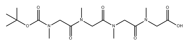 Glycine, N-[N-[N-[N-[(1,1-dimethylethoxy)carbonyl]-N-methylglycyl]-N-methylglycyl]-N-methylglycyl]-N-methyl- (9CI) Structure