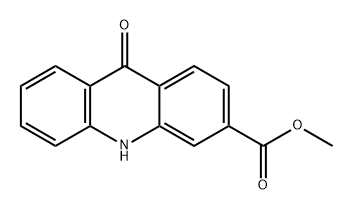 3-Acridinecarboxylic acid, 9,10-dihydro-9-oxo-, methyl ester,566156-40-9,结构式