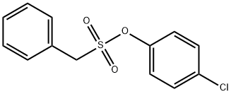 Benzenemethanesulfonic acid, 4-chlorophenyl ester Struktur