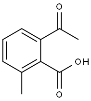 Benzoic acid, 2-acetyl-6-methyl- 化学構造式