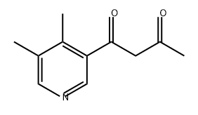 1,3-Butanedione, 1-(4,5-dimethyl-3-pyridinyl)- Structure