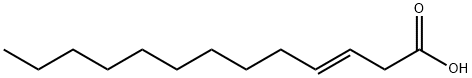 3-Tridecenoic acid, (3E)- Struktur