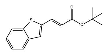 2-Propenoic acid, 3-benzo[b]thien-2-yl-, 1,1-dimethylethyl ester, (2E)- Structure