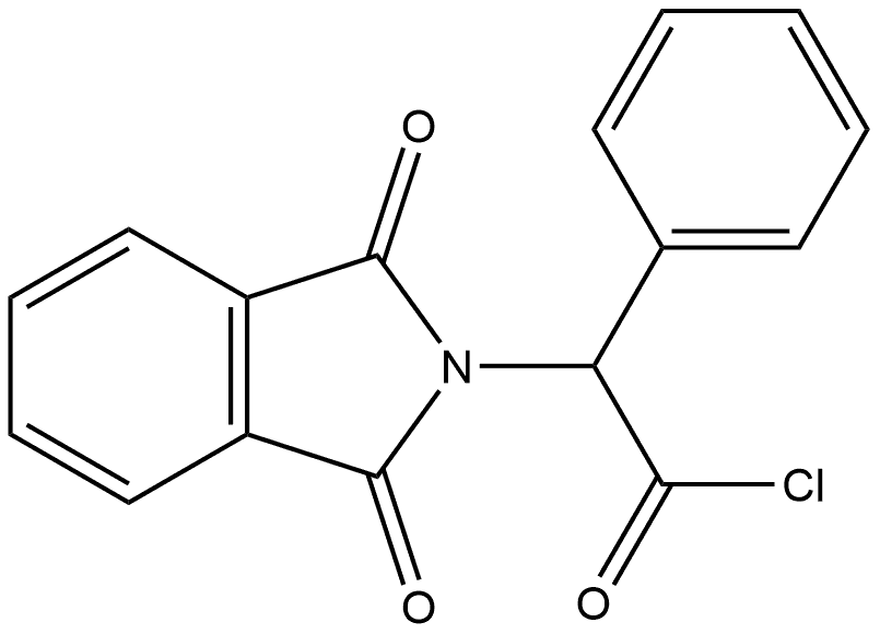 2H-Isoindole-2-acetyl chloride, 1,3-dihydro-1,3-dioxo-α-phenyl- 化学構造式