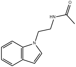 N-(2-(1H-Indol-1-yl)ethyl)acetamide Struktur