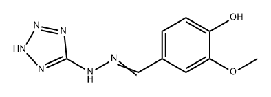Benzaldehyde, 4-hydroxy-3-methoxy-, 2-(2H-tetrazol-5-yl)hydrazone