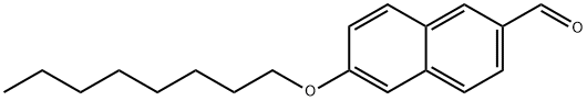 2-Naphthalenecarboxaldehyde, 6-(octyloxy)- 化学構造式