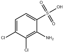 3,4-Dichloroorthanilic acid (SO3H=1) 化学構造式
