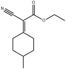 Acetic acid, 2-cyano-2-(4-methylcyclohexylidene)-, ethyl ester Struktur