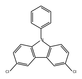 9H-Carbazole, 3,6-dichloro-9-phenyl-,57103-19-2,结构式