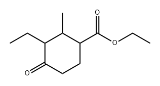 Cyclohexanecarboxylic acid, 3-ethyl-2-methyl-4-oxo-, ethyl ester