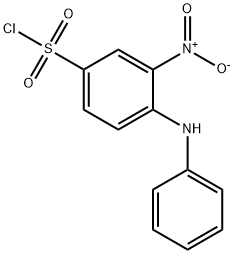 Benzenesulfonyl chloride, 3-nitro-4-(phenylamino)- 化学構造式