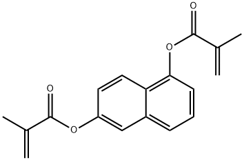 2-Propenoic acid, 2-methyl-, 1,6-naphthalenediyl ester (9CI) Struktur