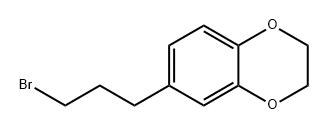 1,4-Benzodioxin, 6-(3-bromopropyl)-2,3-dihydro- Structure