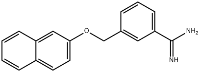 3-((Naphthalen-2-yloxy)methyl)benzimidamide 化学構造式