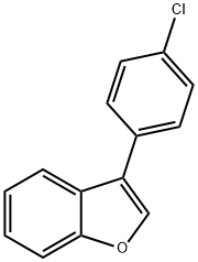 Benzofuran, 3-(4-chlorophenyl)- 化学構造式