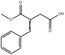 Butanedioic acid, 2-(phenylmethylene)-, 1-methyl ester 化学構造式