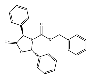 (2S,4R)-5-氧代-2,4-二苯基恶唑烷-3-羧酸苄酯, 573703-18-1, 结构式