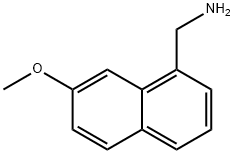 1-(Aminomethyl)-7-methoxynaphthalene 化学構造式