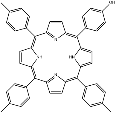 Phenol, 4-[10,15,20-tris(4-methylphenyl)-21H,23H-porphin-5-yl]- Struktur