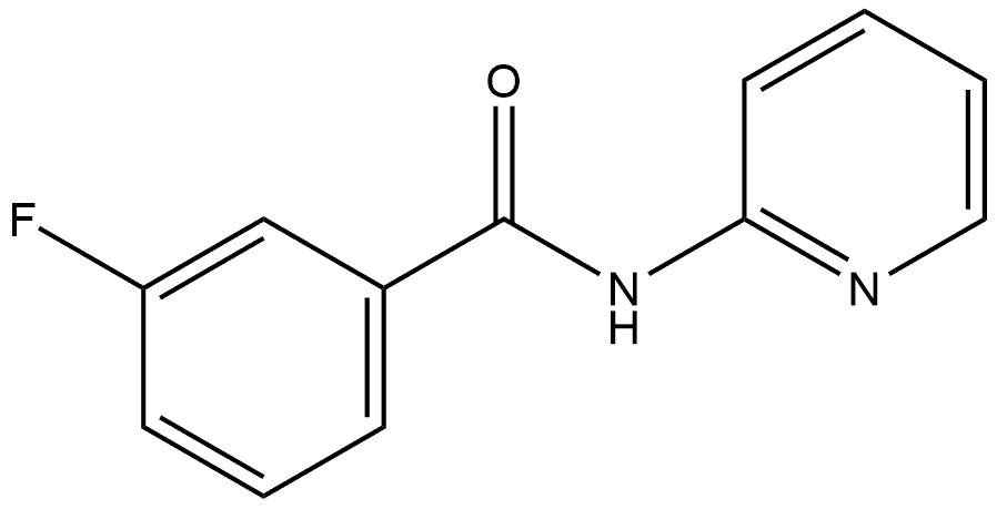 3-Fluoro-N-2-pyridinylbenzamide 结构式