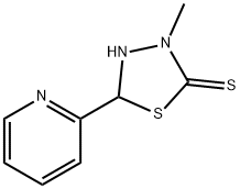 1,3,4-Thiadiazolidine-2-thione, 3-methyl-5-(2-pyridinyl)- Structure