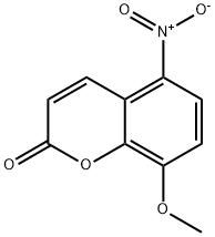8-Methoxy-5-nitro-2H-chromen-2-one Struktur