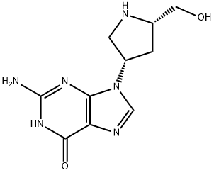 2-Amino-9-((3S,5S)-5-(hydroxymethyl)pyrrolidin-3-yl)-1H-purin-6(9H)-one Structure