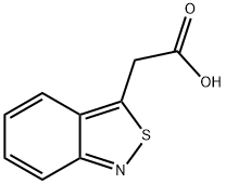 2,1-Benzisothiazole-3-acetic acid Struktur