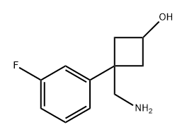 3-(氨基甲基)-3-(3-氟苯基)环丁烷-1-醇 结构式