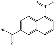 2-Naphthalenecarboxylic acid, 5-nitro- Structure