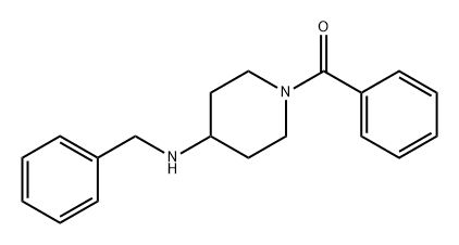 Methanone, phenyl[4-[(phenylmethyl)amino]-1-piperidinyl]- 化学構造式