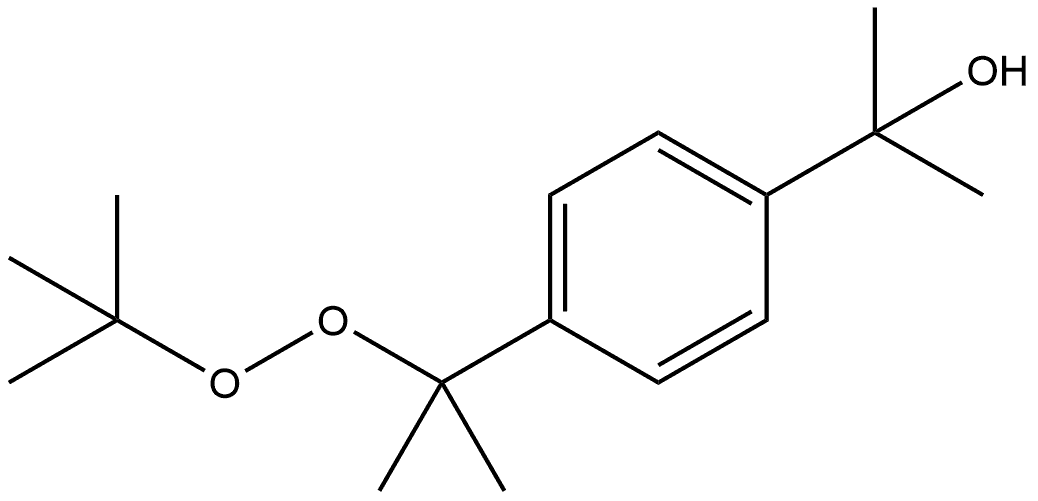 Benzenemethanol, 4-[1-[(1,1-dimethylethyl)dioxy]-1-methylethyl]-α,α-dimethyl- Struktur