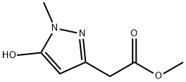 1H-Pyrazole-3-acetic acid, 5-hydroxy-1-methyl-, methyl ester Structure