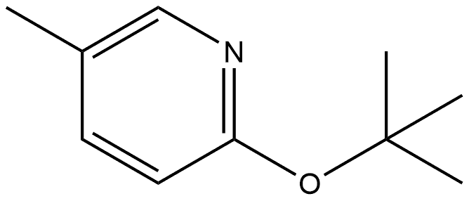 2-(1,1-Dimethylethoxy)-5-methylpyridine Struktur
