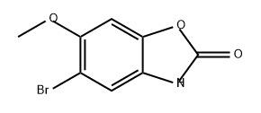 2(3H)-Benzoxazolone, 5-bromo-6-methoxy- Struktur