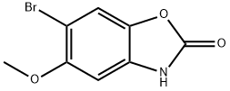 2(3H)-Benzoxazolone, 6-bromo-5-methoxy-,5797-82-0,结构式