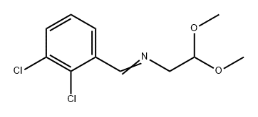 Ethanamine, N-[(2,3-dichlorophenyl)methylene]-2,2-dimethoxy- 化学構造式