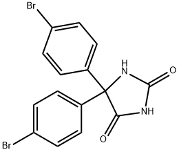 2,4-Imidazolidinedione, 5,5-bis(4-bromophenyl)- Structure