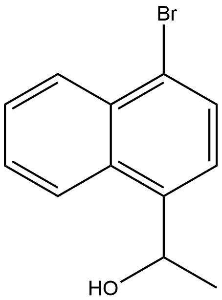 1-Naphthalenemethanol, 4-bromo-α-methyl- Struktur