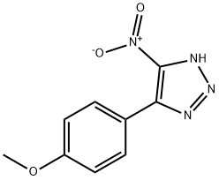 H-1,2,3-Triazole, 4-(4-methoxyphenyl)-5-nitro- 结构式