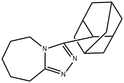 5H-1,2,4-Triazolo[4,3-a]azepine, 6,7,8,9-tetrahydro-3-tricyclo[3.3.1.13,7]dec-2-yl- 结构式