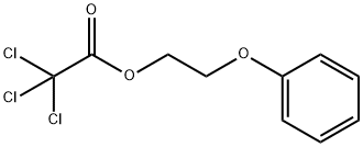 Acetic acid, 2,2,2-trichloro-, 2-phenoxyethyl ester,5822-95-7,结构式