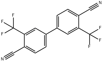 [1,1'-Biphenyl]-4,4'-dicarbonitrile, 3,3'-bis(trifluoromethyl)- Structure