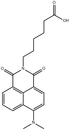 1H-Benz[de]isoquinoline-2(3H)-hexanoic acid, 6-(dimethylamino)-1,3-dioxo-|6-(6-(二甲基氨基)-1,3-二氧代-1H-苯并[DE]异喹啉-2(3H)-基)己酸