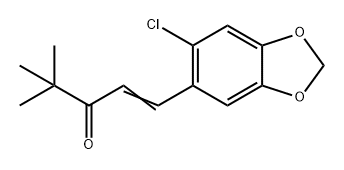 1-Penten-3-one, 1-(6-chloro-1,3-benzodioxol-5-yl)-4,4-dimethyl- Structure